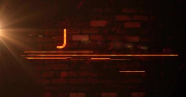 Üçgendeki ünlem animasyonu, tehlike, soyut arkaplanda acil eylem metni. Dijital olarak üretilmiş, hologram, illüstrasyon, uyarı işareti, tetikte olma ve risk kavramı.