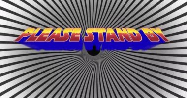 Çizgili çizgilerin üzerindeki metnin animasyonu. Küresel video oyunu, dijital arayüz, iletişim, bilgisayar ve veri işleme kavramı dijital olarak oluşturuldu.