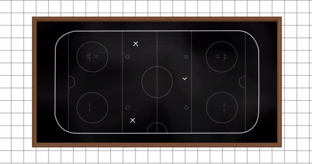 배경에 스포츠 전략의 애니메이션 스포츠 디지털 방식으로 생성된 — 비디오