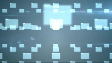 Çevrimiçi güvenlik asma kilidi üzerinden veri işleme animasyonu. Küresel siber güvenlik, bağlantılar, hesaplama ve veri işleme kavramı dijital olarak oluşturuldu.