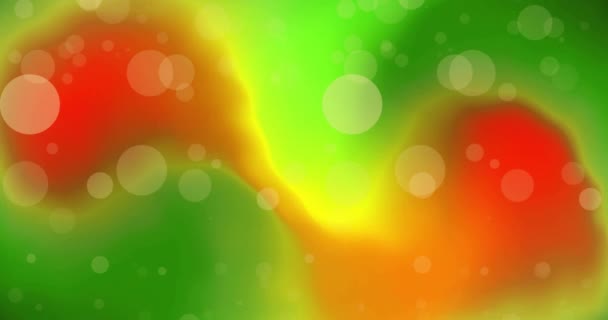 Animace Bílého Světla Nad Zelenými Oranžovými Světly Tvar Barva Světelný — Stock video