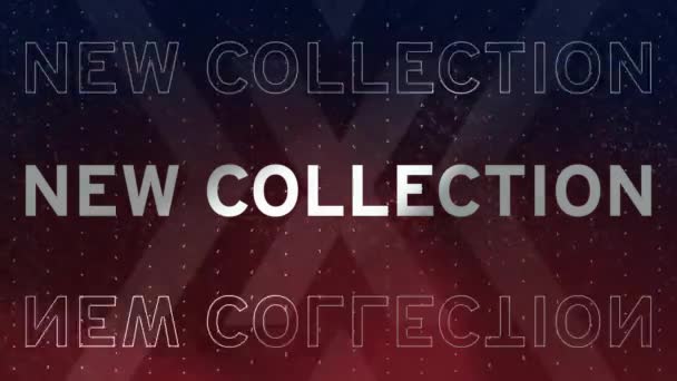Анимация Нового Текста Коллекции Бликами Точками Объектива Черном Фоне Мбаппе — стоковое видео
