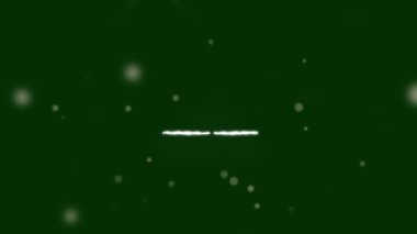 Yeşil arka planda parlayan parıltılı Sevgililer Günü metninin animasyonu. Dijital olarak oluşturulmuş, illüstrasyon, aşk, selamlama, flört, romantizm, kutlama konsepti.