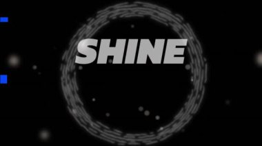 Siyah arkaplanda parlayan ışıklar üzerinde parlak metin animasyonu. Dijital olarak oluşturulmuş küresel sosyal medya, bağlantılar, hesaplama ve veri işleme kavramı.