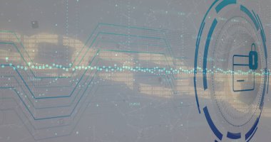 Siyah arkaplanda veri işleme üzerine kredi kartı simgesi resmi. Sosyal medya ve dijital arayüz konsepti dijital olarak oluşturuldu.