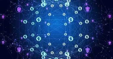 Dünya üzerinde simgelerle bağlantı kuran ai veri işleme resmi. Küresel yapay zeka, hesaplama, dijital arayüz ve veri işleme kavramı dijital olarak oluşturuldu.