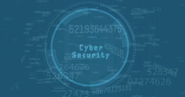 Digital Cybersecurity Concept Depicted Blue Background Emphasizes Importance Protecting Information — Stock Photo, Image