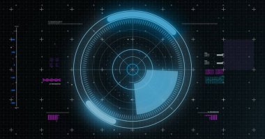 Ağ ve karanlık arkaplan üzerinde ai veri işleme resmi. Dijital arayüz, hesaplama ve veri işleme kavramı dijital olarak oluşturuldu.