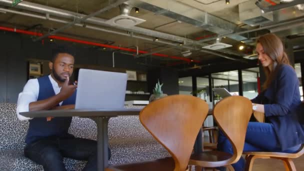 Разные Деловые Люди Офисе Мировые Финансы Бизнес Связи Вычислительная Техника — стоковое видео
