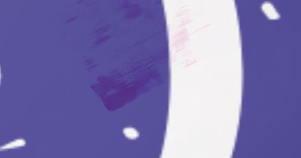 Animatie Van Procent Korting Speciale Kortingstekst Blauwe Zeehond Roze Penseelstreken — Stockvideo