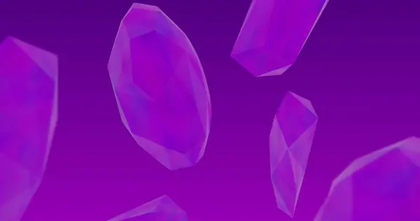 Image Crystals Purple Background — Stock Photo, Image