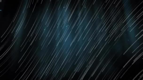 Sahne Işıkları Üzerinde Koyu Arkaplandaki Beyaz Işık Izlerinin Animasyonu Bağlantı — Stok video