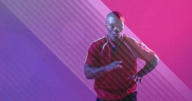 Afrika kökenli Amerikalı erkek rugby oyuncusu üzerinden Fransa bayrağının animasyonu. Spor, rekabet ve aktif yaşam tarzı konsepti dijital olarak oluşturulmuş video.