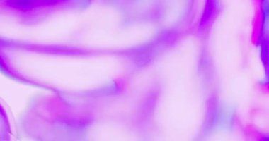 Hareket eden mor ve pembe sıvı arka plan animasyonu. Desen, renk ve hareket konsepti dijital olarak oluşturulmuş video.