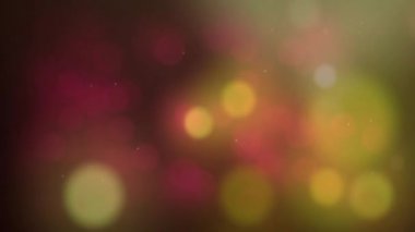 Koyu arkaplanda kusursuz döngü üzerinde hareket eden parlak ışık noktalarının animasyonu. Işık, şekil, şekil, renk ve hareket konsepti dijital olarak oluşturulmuş video.