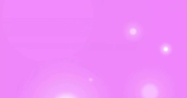 ピンクの背景に光るスポットのアニメーション パターン カラー ムーブメントコンセプト デジタル生成されたビデオ — ストック動画
