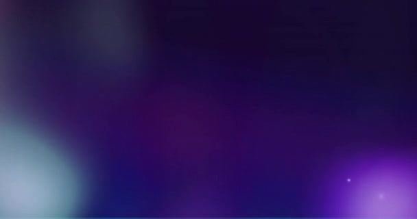 Анімація Сяючих Плям Світла Рухаються Синьому Фоні Світло Візерунок Колір — стокове відео