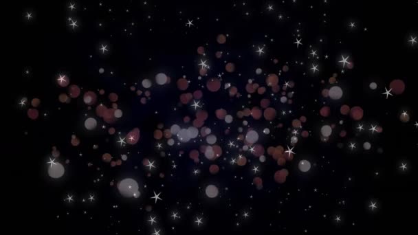 Animáció Izzó Fényfoltok Mozgó Zökkenőmentes Hurok Sötét Háttér Fény Forma — Stock videók