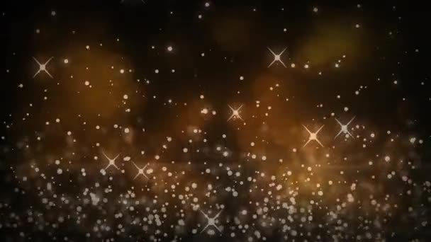 Siyah Arkaplandaki Işık Noktalarının Canlandırması Şekiller Desen Işık Konsepti Dijital — Stok video