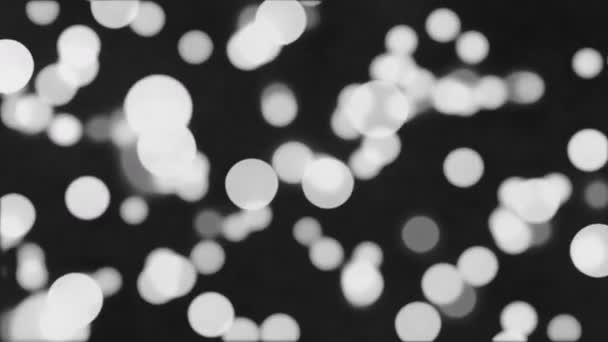 Siyah Arkaplandaki Işık Noktalarının Canlandırması Şekiller Renkler Hareket Arkaplan Konsepti — Stok video