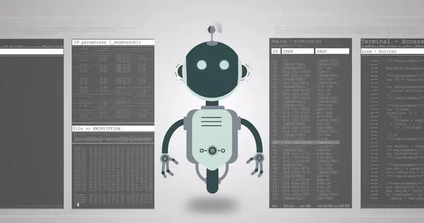 Afbeelding Van Chatbot Icoon Gegevensverwerking Mondiale Kunstmatige Intelligentie Verbindingen Netwerken — Stockfoto