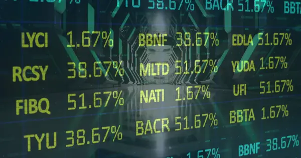 Beeld Van Aandelenmarkt Zakenmensen Lopen Het Kantoor Mondiaal Financieel Zakelijk — Stockfoto