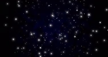 Siyah arkaplanda hareket eden parlak ışık lekelerinin canlandırması. Renk, şekil, ışık ve hareket konsepti dijital olarak oluşturulmuş video.