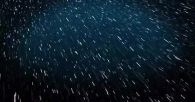 Siyah arkaplanda hareket eden parlak ışık izlerinin animasyonu. Renk, şekil, ışık ve hareket konsepti dijital olarak oluşturulmuş video.