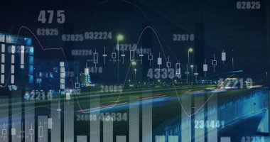 Simgeler ve veri işleme ile dijital arayüzün resmi. Dijital olarak oluşturulan küresel bilgisayar ağı teknolojisi kavramı.