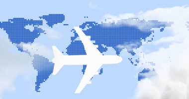 Parlak devre kartlı dönen bir küre. küresel bağlantılar ve teknoloji konsepti dijital olarak oluşturulmuş görüntü. 