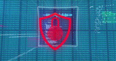 Turuncu halkalar üzerinde insan iskeleti. Tıbbi araştırma ve teknoloji konsepti. 