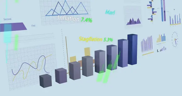 Image Financial Data Processing Statistics Global Business Finances Computing Data — Stock Photo, Image