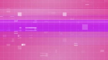 Beyaz kareler düşerken parazitlenme. Teknoloji ve dijital arayüz kavramı dijital olarak oluşturuldu.