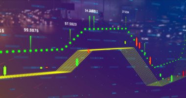 Anayol üzerindeki grafik ve istatistiklerin resmi. dijital arayüz resim oyunu konsepti dijital olarak oluşturuldu.