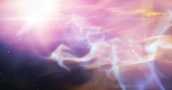 Samenstelling Van Gemini Ster Symbool Gloeiende Roze Licht Paden Horoscoop — Stockfoto