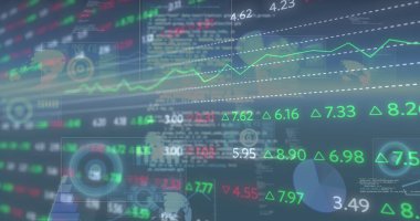 Siyah üzerinde parlayan veri, istatistik ve metin bilgisine sahip arayüz ekranının resmi. iletişim teknolojisi dijital arayüz kavramı, dijital olarak oluşturulmuş görüntü.