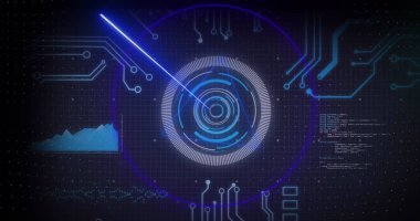 İstatistikler üzerinden finansal veri işleme resmi. Küresel iş, finans, dijital arayüz, hesaplama ve veri işleme kavramı dijital olarak oluşturulmuş görüntü.