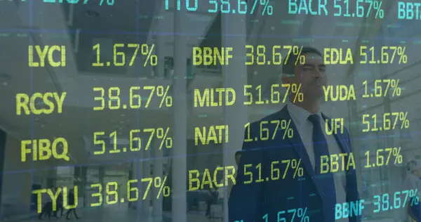 Bild Der Börse Über Geschäftsleute Amt Globales Finanz Business Und — Stockfoto