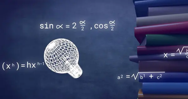 Gri Arkaplan Üzerine Simge Matematiksel Denklemlerin Resmi Eğitim Öğrenme Bilgi — Stok fotoğraf