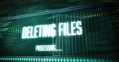 Siyah arkaplanda veri işleme resmi. küresel iş ve dijital arayüz kavramı dijital olarak oluşturulmuş görüntü.