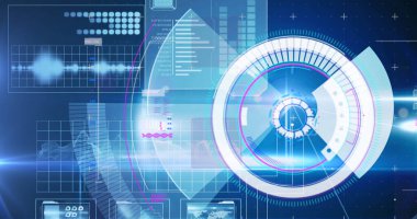 Küre ve bağlantı ağlı metin görüntüsü. Dijital arayüz teknolojisi ve ağ konsepti dijital olarak oluşturuldu.