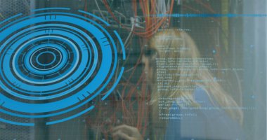 Image of statistics and data processing on grey background. Global business finance and connections concept digitally generated image.
