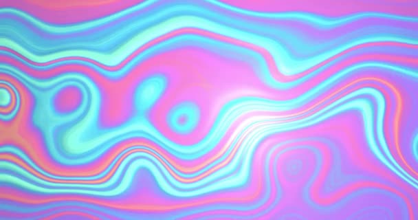 カラフルな移動液体の背景のアニメーション パターン 抽象背景 デジタルインターフェースコンセプトデジタル生成ビデオ — ストック動画