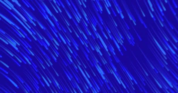 Animatie Van Vallende Blauwe Lijnen Blauwe Achtergrond Vormen Patroon Digitale — Stockvideo