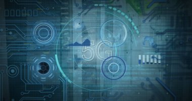 Küre ve bağlantı ağlı metin görüntüsü. Dijital arayüz teknolojisi ve ağ konsepti dijital olarak oluşturuldu.