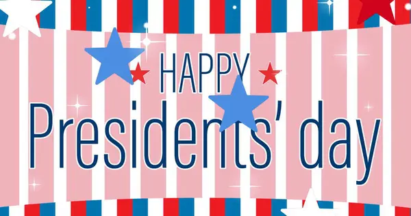 Image Presidents Day Text Red White Blue United States America — Stock Photo, Image