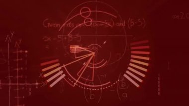 Karanlık arka planda dijital veri işleme animasyonu. Küresel bağlantılar, hesaplama ve veri işleme kavramı, dijital olarak oluşturulmuş video.