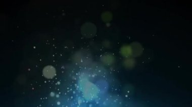 Siyah arkaplandaki ışık noktalarının canlandırması. Şekiller, şablon ve arkaplan konsepti, dijital olarak oluşturulmuş video.