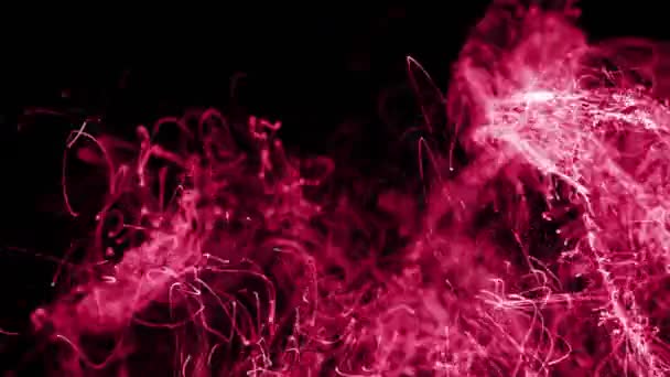 Анимация Легких Трасс Черном Фоне Формы Шаблон Фоновая Концепция Цифровое — стоковое видео