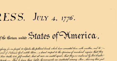 Amerika Birleşik Devletleri 'nin bej arka planda hareket eden anayasasının dijital görüntüsü. 4k